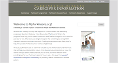 Desktop Screenshot of myparkinsons.org