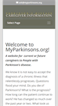 Mobile Screenshot of myparkinsons.org